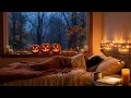 A Cozy Halloween Night in the Rainy Woods | Sleep Story with Rain Sounds
