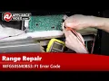 Whirlpool Stove Repair - F1 Error Code No Display