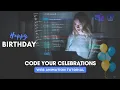 Beautiful Happy Birt ay Animation HTML CSS JavaScript Balloon Animation