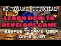 How to appear text on game display pygame tutorials for beginners
