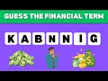 Unscramble These Financial Terms Like a Pro