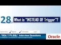 Oracle PL SQL interview question Instead of Trigger