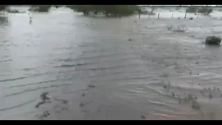 Inundaciones en San Cosme y Damián: el agua avanza y cubre caminos