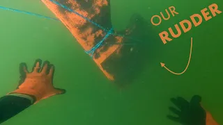 Why (and how) we REMOVED our RUDDER UNDERWATER