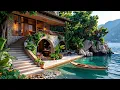 Download Lagu Tropical Villa Morning Escape | Morning Café Ambience \u0026 Relaxing Morning Jazz For Focus \u0026 Good Mood