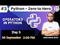 Python Zero to Hero Day 3 45 Days Free Classes Dixit Bytes