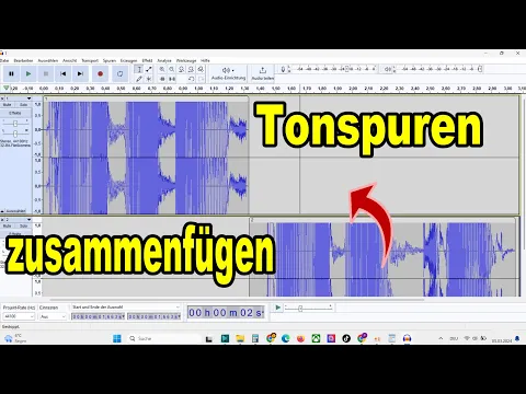 Download MP3 Audacity mehrere Tonspuren einfach und schnell zusammenfügen | Anleitung