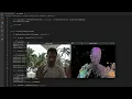 Real-time Horn and Schunck optical flow with Lluvia and Mediapipe