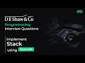 Implement Stack using Queues D E Shaw Interview Questions GeeksforGeeks