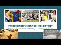 Prosper ISD School Board Meeting - March 9 2026