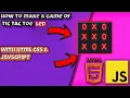 How to make tic tac toe game in HTML CSS JavaScript Source Code in Description