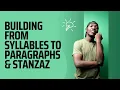 Syllables to Paragraphs Stanzas Kenya English High School Lesson