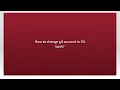 How to change git account in Git bash