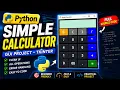 Python Simple Calculator Tkinter GUI Project for Beginners Step-by-Step