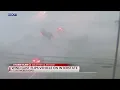 Storm flips car on I-71 in Columbus