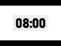 8 Minute Timer - Minimal Countdown Timer Light Theme