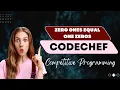 Zero Ones Equal One Zeros ZOOZ CODECHEF CP Guide