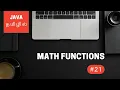 Java Programming - 21 Math Functions Tamil