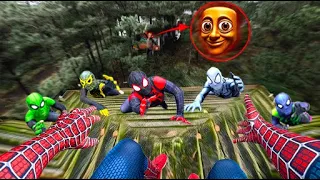 6 SPIDER-MAN Bros Meet TUNG TUNG TUNG Serbian Dancing in Abandoned House Area ( Mystery POV )