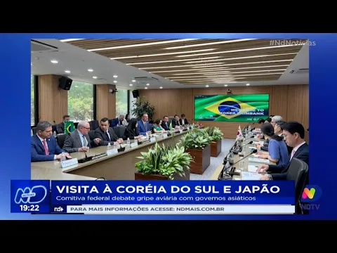 Visita à Coréia do Sul e Japão: comitiva federal debate influenza aviária com governos asiáticos