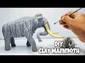 Download Lagu Clay Sculpting: DIY Mammoth with Clay , Polymer clay animal, Clay Elephant easy process, clay animal