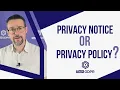 GDPR privacy policy OR privacy notice