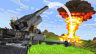 Die STÄRKSTE KANONE in Minecraft Create BAUEN...