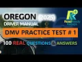 Oregon Driver Manual 2024-2025 - Practice Test 100 Questions with Answers RoadReadyRecaps