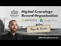 Digital Genealogy Record Organization