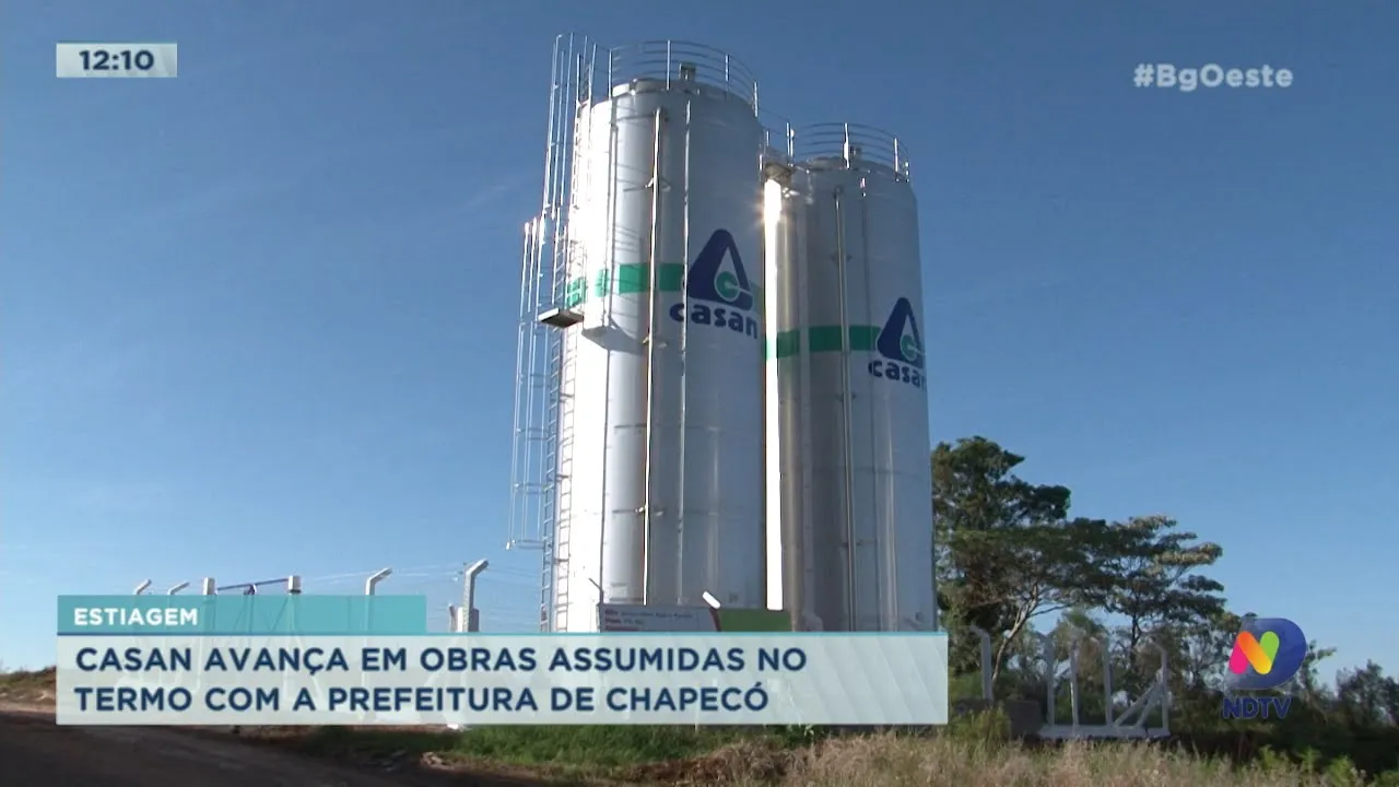 Casan avança em obras assumidas no termo com a Prefeitura de Chapecó