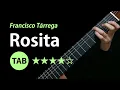 Lagu Rosita (Tarrega) - Tab \u0026 Lesson