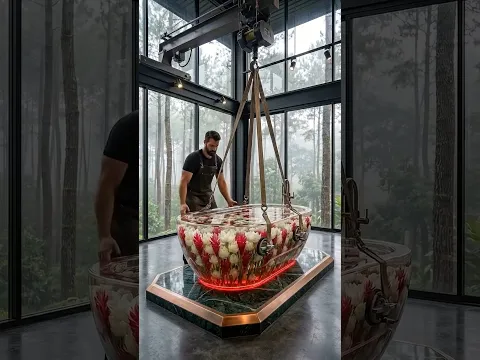 EPOXY Bathtub filled with FLOWERS 🤯