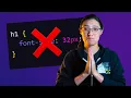 Please stop using px for font-size