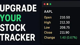 Build a Real-Time Stock Tracker in Python Full Beginner Tutorial