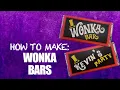 How to make a Wonka Bar and Golden Ticket 1971 - FREE download for you to customise