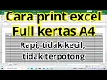Download Lagu Trik mudah print excel agar tidak kecil ! Print excel rapi dan tidak terpotong #printexcelfullkertas