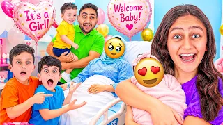 اول مرة اشوف اختى 😍 فلوق الولادة 🩷 مؤثر !!