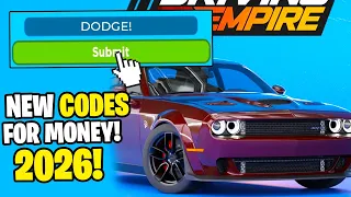 *NEW* ALL WORKING CODES FOR DRIVING EMPIRE IN 2026! ROBLOX DRIVING EMPIRE CODES
