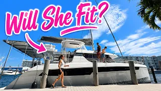 Will She Fit? | Docking Our 50 ft Cat & Provisioning Our Sailboat Ep.5