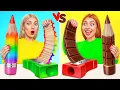 Download Lagu Tantangan Makanan Asli vs Makanan Cokelat | Perang Dapur Choco DO