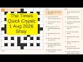 The Times Quick Cryptic 3369