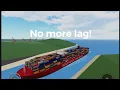 How to make your ship go faster in the river Quick tip for laggy players Roblox Shipping Lanes