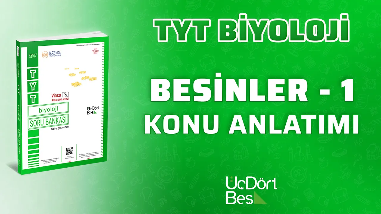 BESİNLER - 1 | 2022 TYT BİYOLOJİ | 345 YAYINLARI