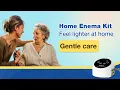 Traman Electric Enema Kit for Coffee Enema Constipation Support Seated Use No Hanging Bag