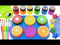 Lagu Satisfying Video l DIY How To Make Real Unpacking 6 Slime Fruts Lollipops Stras Blue SPRUNKI ASMR