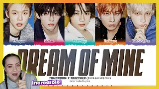 reacting to dream of mine by txt they really are so inspiring 