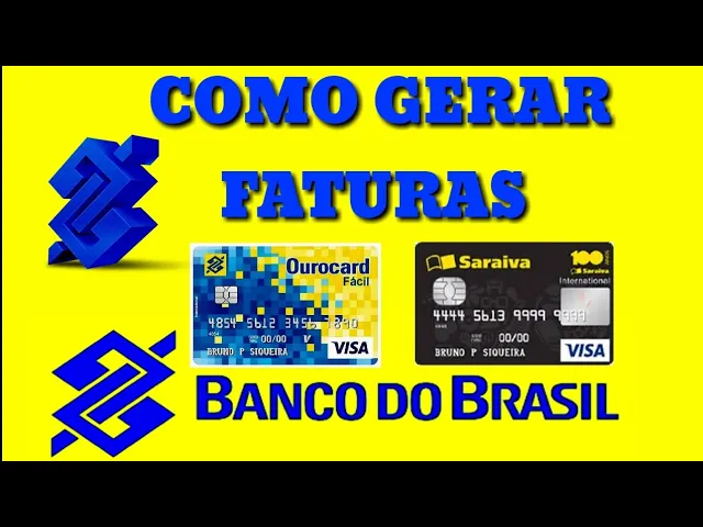 COMO GERAR FATURAS DO SEU CARTÃO DE CRÉDITO BANCO DO BRASIL