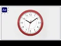 Clock Animation in After Effects Tutorials