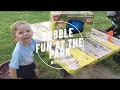 Play Day Push N Bubble Mower Whale Bubble Machine at the park with Jackaroo