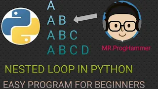 10 Nested loop in python Easy Python Programs MR ProgHammer